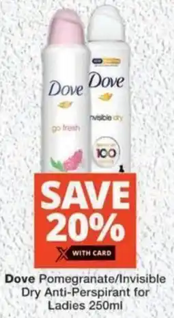 MediRite Dove Pomegranate/ Invisible Dry Anti-Perspirant for Ladies offer