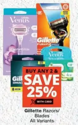 MediRite Gillette Razors/ Blades All Variants offer
