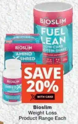 MediRite Bioslim Weight Loss Product Range offer