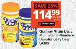 MediRite Gummy Vites Daily Multivitamin/ Immune Booster Jelly Bear Gums offer