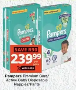 MediRite Pampers Premium Care/ Active Baby Disposable Nappies/ Pants offer