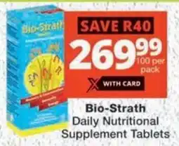 MediRite Bio-Strath Daily Nutritional Supplement Tablets offer