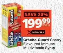 MediRite Créche Guard Cherry Flavoured Immune Multivitamin Syrup offer