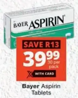 MediRite Bayer Aspirin Tablets offer