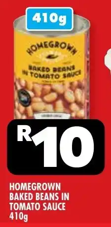 Usave Homegrown baked beans in tomato sauce offer
