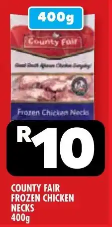 Usave County fair frozen chicken necks offer