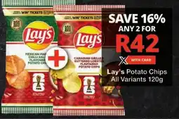 Checkers Lay's Potato Chips All Variants offer