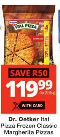 Checkers Dr. Oetker Ital Pizza Frozen Classic Margherita Pizzas offer
