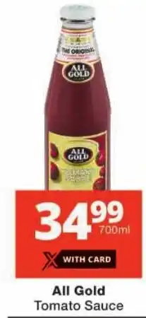 Checkers All Gold Tomato Sauce offer