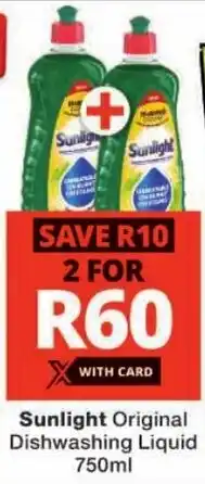 Checkers Sunlight Original Dishwashing Liquid offer