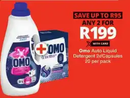Checkers Omo Auto Liquid Detergent/ Capsules offer