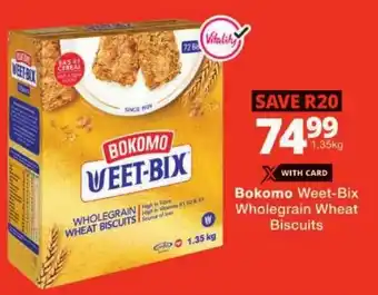 Checkers Bokomo Weet-Bix Wholegrain Wheat Biscuits offer