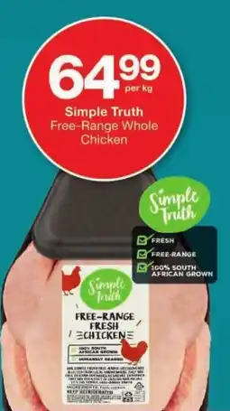 Checkers Simple Truth Free-Range Whole Chicken offer