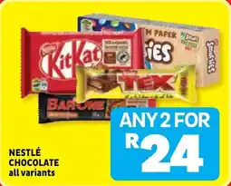 Usave Nestlé chocolate offer