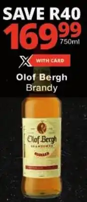 Checkers Olof Bergh Brandy offer