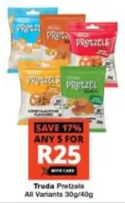 Checkers Truda Pretzels All Variants offer
