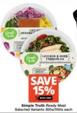 Checkers Simple Truth Ready Meal offer
