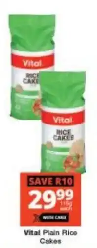 Checkers Vital Plain Rice Cakes offer