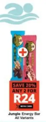 Checkers Jungle Energy Bar All Variants offer