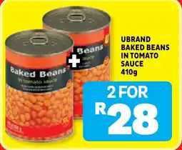 Usave Ubrand baked beans in tomato sauce offer