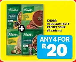 Usave Knorr regular/ tasty packet soup offer