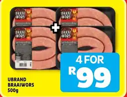 Usave Ubrand braaiwors offer