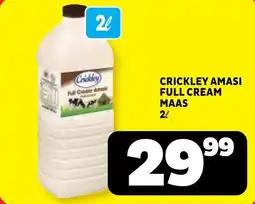 Usave Crickley amasi full cream maas offer