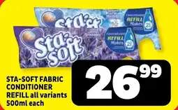 Usave Sta-soft fabric conditioner refill offer