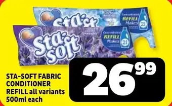 Usave Sta-soft fabric conditioner refill offer