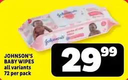 Usave Johnson's baby wipes offer