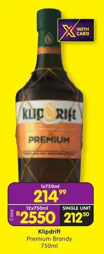 Shoprite Liquor Klipdrift Premium Brandy offer