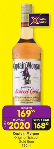 Shoprite Liquor Captain Morgan Original Spiced Gold Rum offer