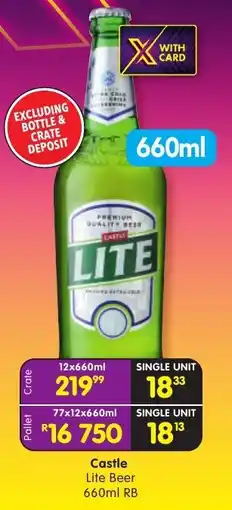 Shoprite Liquor Castle Lite Beer RB offer