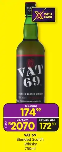 Shoprite Liquor VAT 69 Blended Scotch Whisky offer