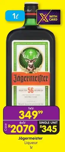 Shoprite Liquor Jägermeister Liqueur offer