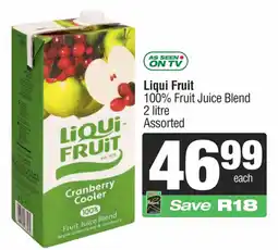Spar Liqui Fruit 100% Fruit Juice Blend Assorted offer
