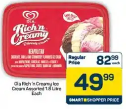 Pick n Pay Ola Rich 'n Creamy Ice Cream Assorted offer