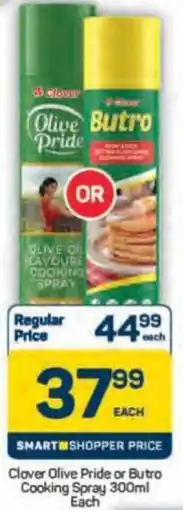 Pick n Pay Clover Olive Pride or Butro Cooking Spray offer