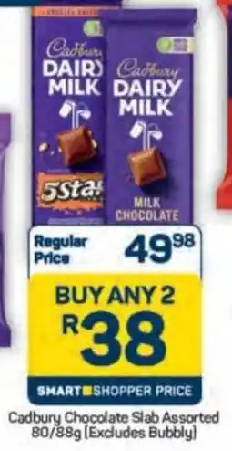 Pick n Pay Cadbury Chocolate Slab Assorted offer
