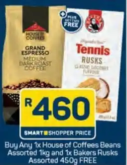 Pick n Pay House of Coffees Beans Assorted offer