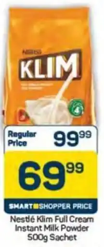 Pick n Pay Nestlé Klim Full Cream Instant Milk Powder Sachet offer