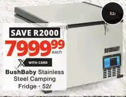 Checkers BushBaby Stainless Steel Camping Fridge offer