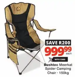 Checkers Bushtec Meerkat Spider Camping Chair offer