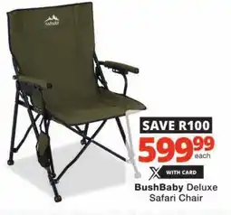 Checkers BushBaby Deluxe Safari Chair offer