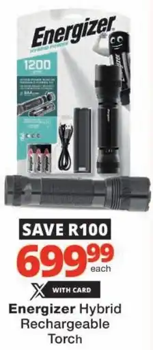 Checkers Energizer Hybrid Rechargeable Torch offer