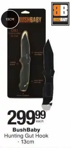 Checkers BushBaby Hunting Gut Hook offer