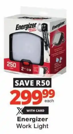 Checkers Energizer Work Light offer