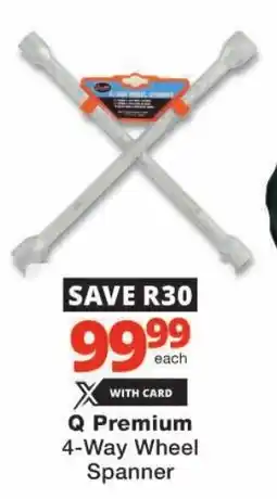 Checkers Q Premium 4-Way Wheel Spanner offer