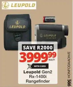 Checkers Leupold Gen2 Rx-1400i Rangefinder offer