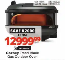 Checkers Gozney Tread Black Gas Outdoor Oven offer